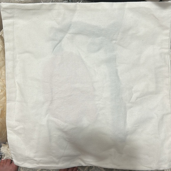 Abstract Floral Embroidered Textile Art Boho Set of Pillow Cases - Picture 4 of 4